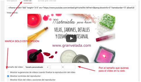 insertar video